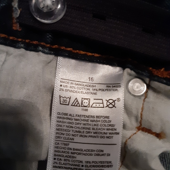 Old Navy Blue Jeans, Boys size 16, Bootcut, adjustable waist band - Picture 4 of 4